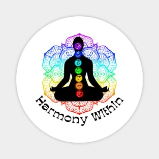 Harmony Within Chakra Meditation Magnet